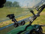 SuperATV Scratch-Resistant Flip Windshield for Yamaha Viking