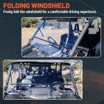 Kojem Clear Folding Windshield for Yamaha Viking