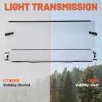 Kojem Clear Folding Windshield for Yamaha Viking