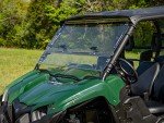 SuperATV Scratch-Resistant Flip Windshield for Yamaha Viking