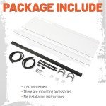 Kojem Clear Folding Windshield for Yamaha Viking