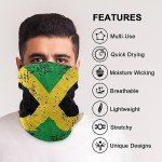 Jamaican Flag Seamless Neck Gaiter & Headwrap