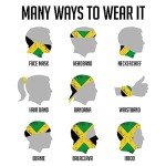 Jamaican Flag Seamless Neck Gaiter & Headwrap