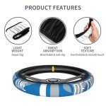 Personalized 15-Inch Steering Wheel Covers for Vehicles