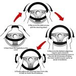 Personalized 15-Inch Steering Wheel Covers for Vehicles