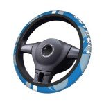 Personalized 15-Inch Steering Wheel Covers for Vehicles