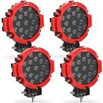OEDRO 7" 51W Round LED Offroad Light Pods