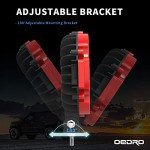 OEDRO 7" 51W Round LED Offroad Light Pods