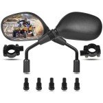 360° Adjustable ATV & Motorcycle Mirrors for All Bikes