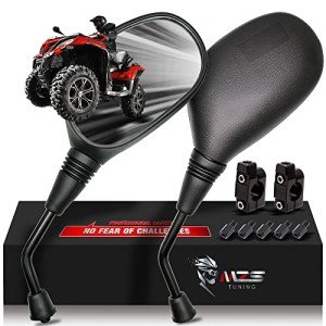 MZS ATV Rearview Mirrors with CNC Mount 8MM/10MM