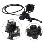 Rear Hand Hydraulic Disc Brake Master Cylinder Caliper Assembly with Brake Pads for Chinese ATV Quad Replacement for TaoTao Replacement for Buyang Replacement for Coolsport Replacement for Kazuma