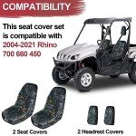 StarknightMT Waterproof Rhino UTV Seat Covers