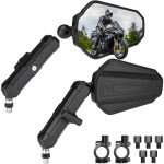 KEMIMOTO Adjustable 360° ATV Side Mirrors