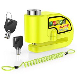 ONVIAN Motorcycle Disc Brake Lock with 110dB Alarm