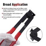 Alpha Rider For Auto/ATV CV Joint Axle Boot Clamp Pliers Tool with 20 Crimp Bands -Ear Type Extension For Most Cars