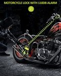 ONVIAN Motorcycle Disc Brake Lock with 110dB Alarm