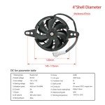 Universal ATV Electric Cooling Fan – 4-Inch