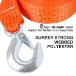 Heavy Duty 20ft Tow Straps with Hooks