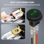 DaierTek Waterproof Round Toggle Switch - 5 Pack