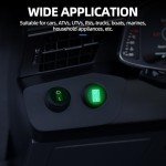 DaierTek Waterproof Round Toggle Switch - 5 Pack