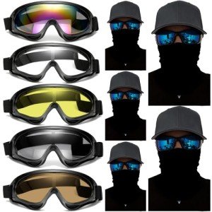 10-Pack ATV Goggles and Face Masks Set