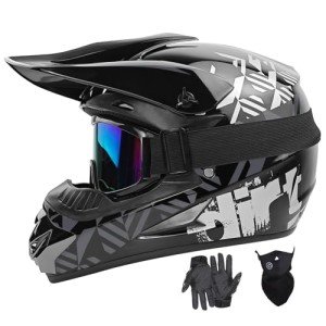 SPARK DOT Full-Face ATV Motocross Helmet Set