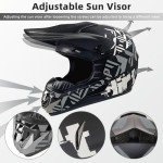 SPARK DOT Full-Face ATV Motocross Helmet Set
