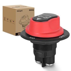 Nilight 50A Battery Disconnect Switch for ATVs