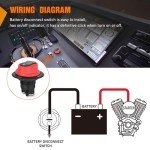 Nilight 50A Battery Disconnect Switch for ATVs