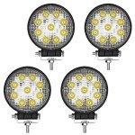 YITAMOTOR 4PCS 4-Inch Round LED Work Lights