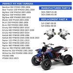 M MATI Front Left Right Brake Calipers & Pads for Yamaha Banshee Big Bear Grizzly Kodiak Raptor Warrior Wolverine YFM 125 250 350 400 450 660 YFZ350 3GD-2580T-01-00 3GD-2580U-01-00