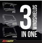 SuperATV Scratch Resistant Flip Windshield for RZR 1000