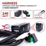 Waterproof LED Horn Switch Wiring Harness Kit