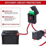 Waterproof LED Horn Switch Wiring Harness Kit