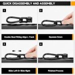 Heavy Duty L-Track Tie Down Fittings (Pack of 6)