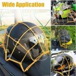 Heavy-Duty Elastic Cargo Net with Hooks - Orange