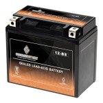 Chrome Battery YTX12-BS Maintenance Free Replacement Battery