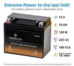 Chrome Battery YTX12-BS Maintenance Free Replacement Battery