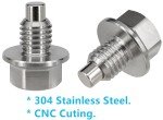 Magnetic Stainless Steel Oil Drain Plug for ATVs