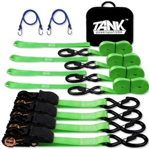 Tankpower 2200LB Heavy Duty Ratchet Straps Set