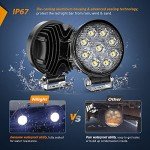 Nilight 4Pcs 4.5-Inch LED Off-Road Spot Lights