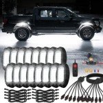 16-Pod White LED Rock Light Kit for ATVs