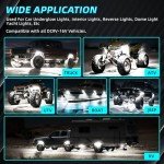 16-Pod White LED Rock Light Kit for ATVs