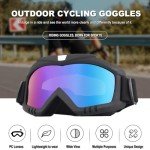 2 Pack ATV Dirt Bike Goggles with Neck Gaiter