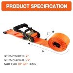 Heavy Duty Wheel Chock Tie Down Kit