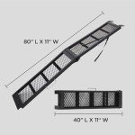 Heavy Duty Steel ATV Loading Ramp - 800 lbs Capacity