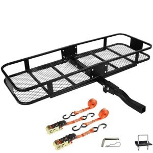 Fouwick 60" Folding Trailer Hitch Cargo Carrier