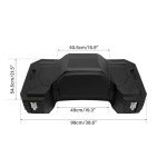 82L ATV Rear Rack Storage Pack with Backrest