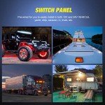 Nilight 3 Gang Rocker Switch Panel for ATVs