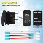 Blue LED Rocker Switch for ATV and Marine Use